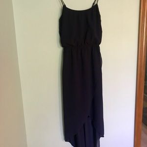 High low navy summer dress from The Limited